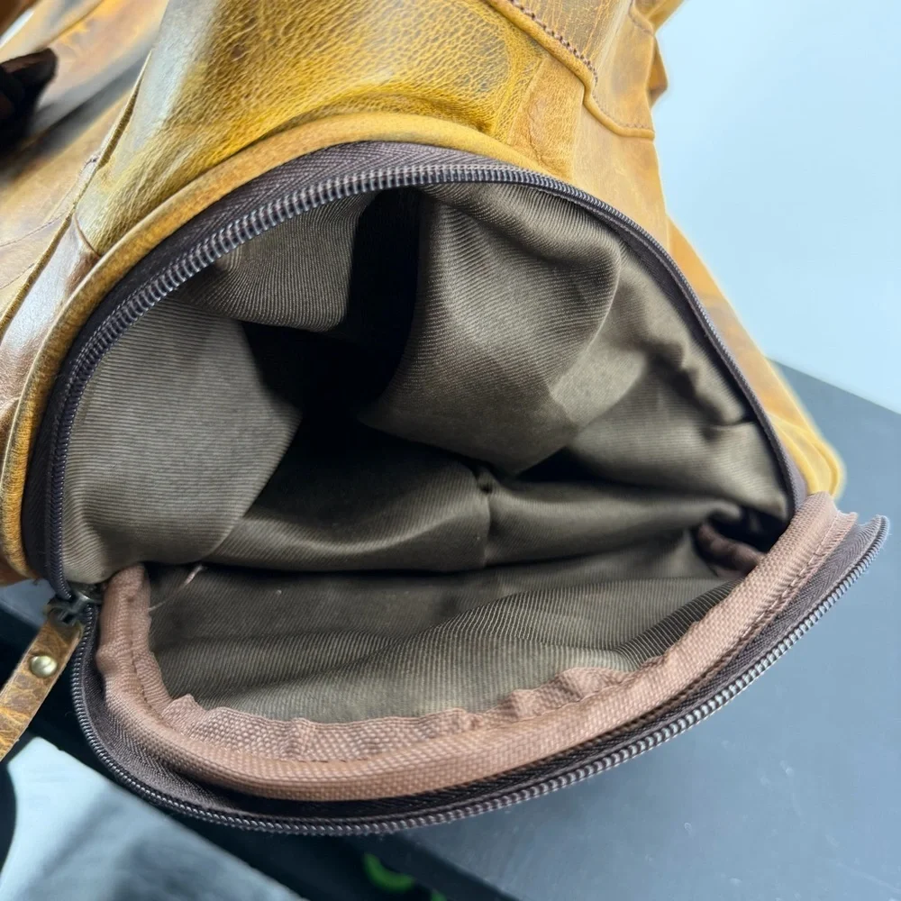 Rustic Town‎ Brown Leather John Duffle Bag - Weekender Bag